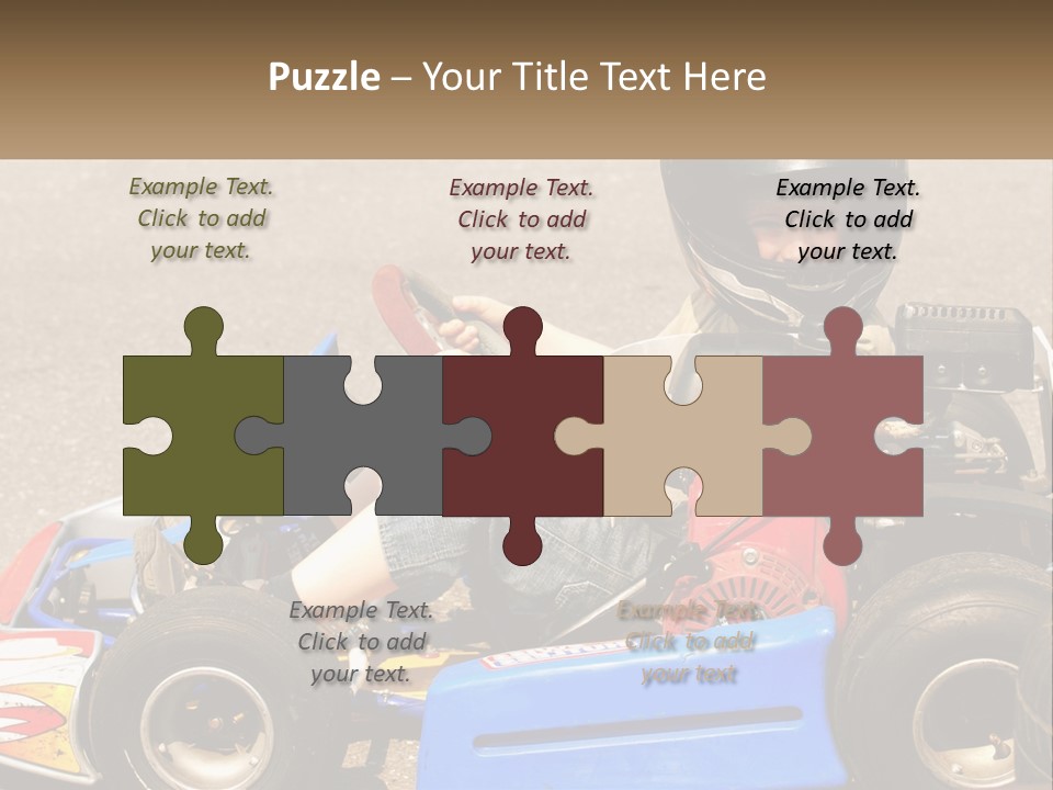 Helmet Ride Child PowerPoint Template