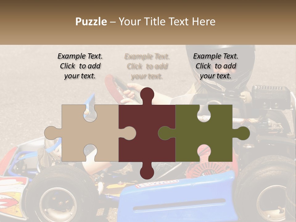 Helmet Ride Child PowerPoint Template