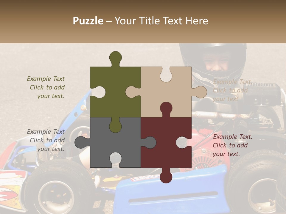 Helmet Ride Child PowerPoint Template