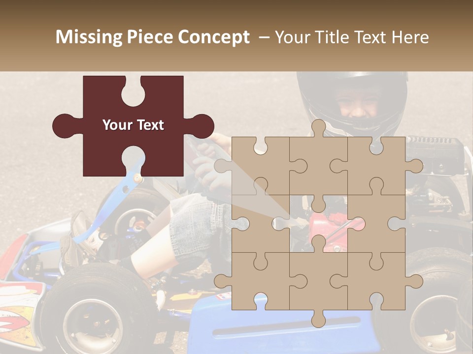 Helmet Ride Child PowerPoint Template