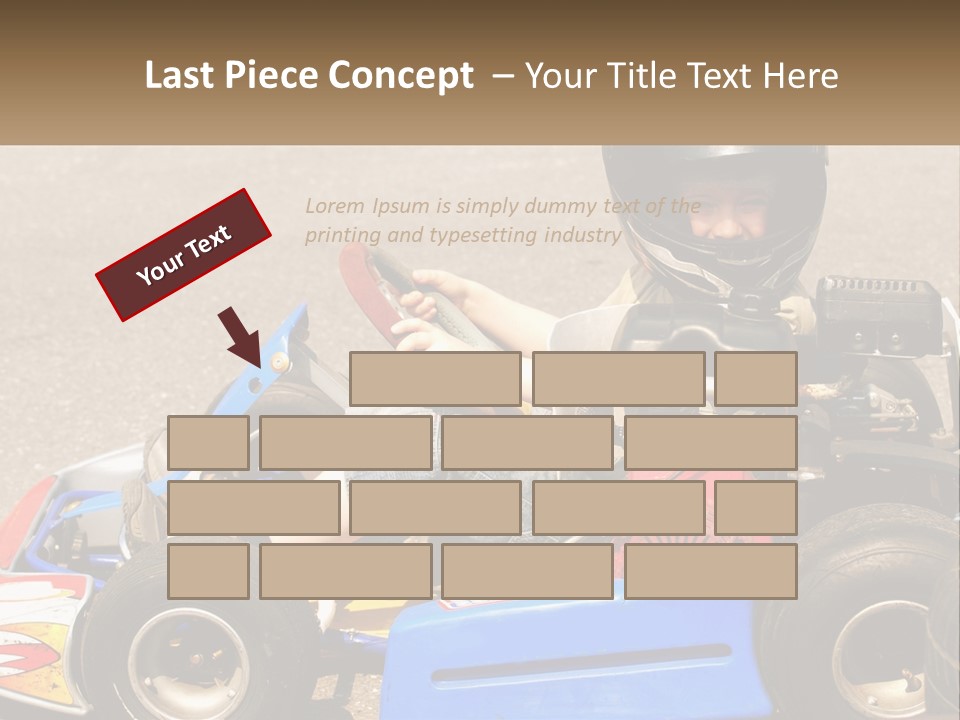 Helmet Ride Child PowerPoint Template