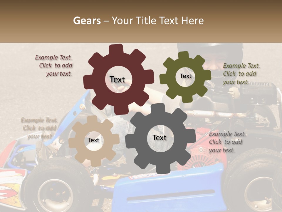 Helmet Ride Child PowerPoint Template