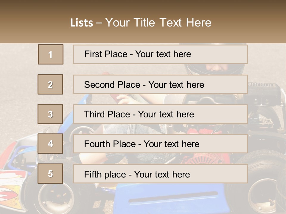 Helmet Ride Child PowerPoint Template