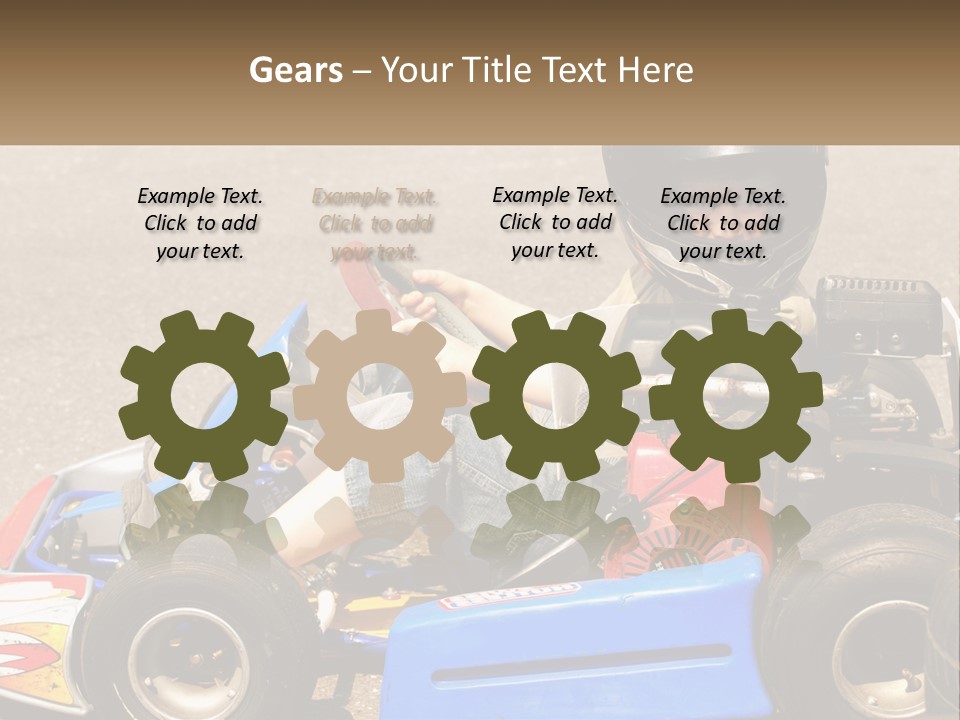 Helmet Ride Child PowerPoint Template