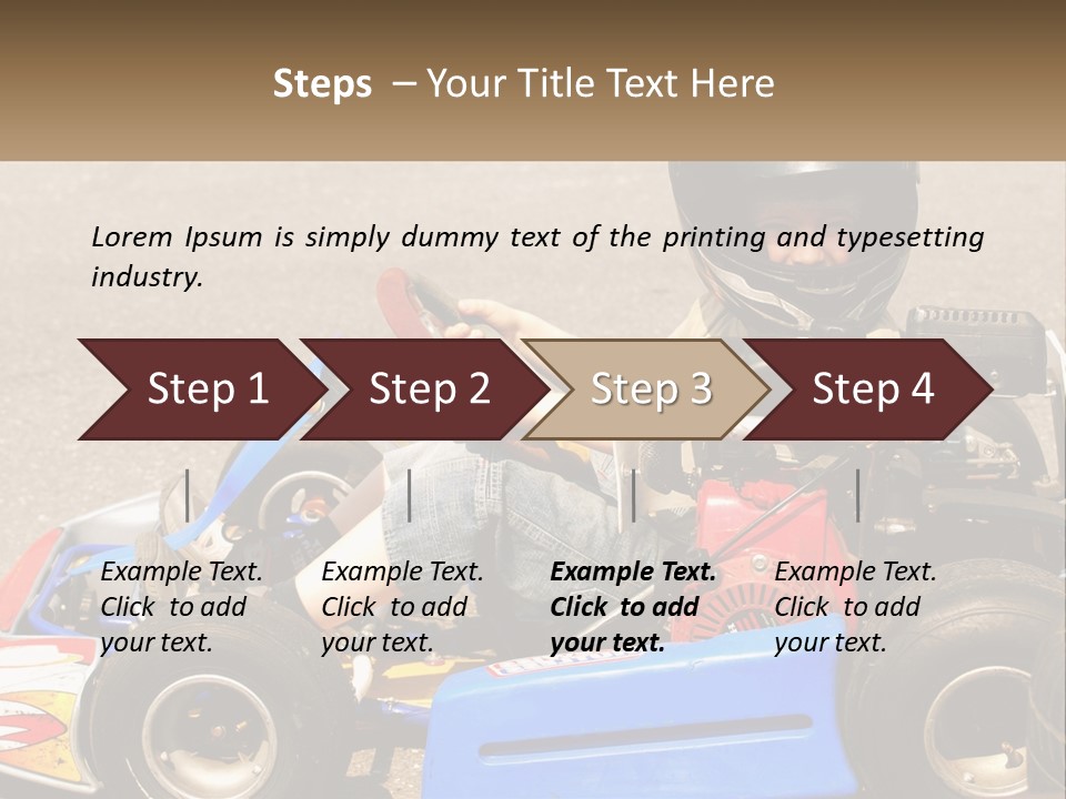 Helmet Ride Child PowerPoint Template