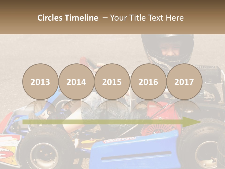 Helmet Ride Child PowerPoint Template