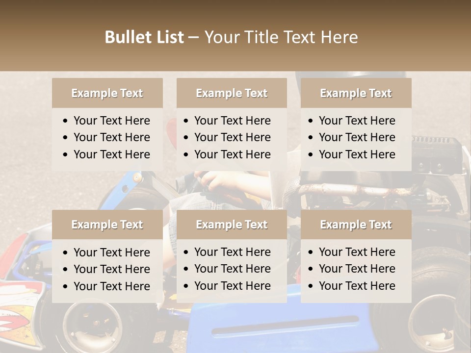 Helmet Ride Child PowerPoint Template