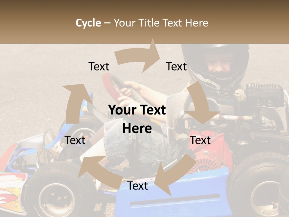 Helmet Ride Child PowerPoint Template