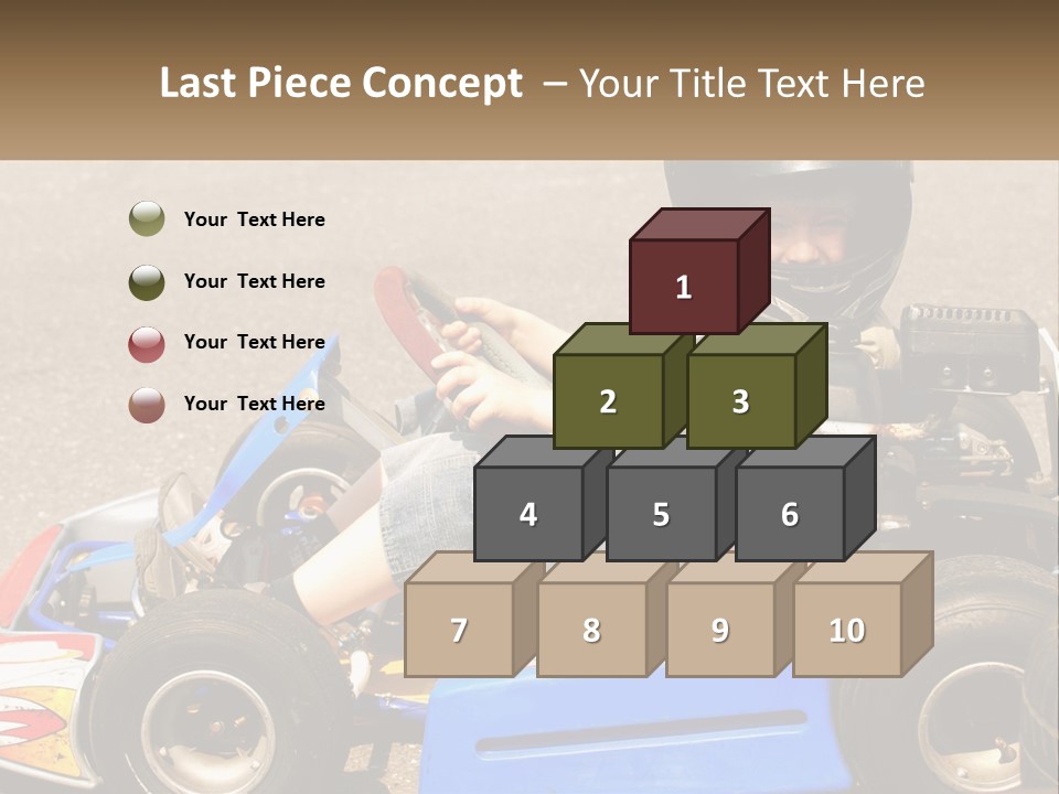 Helmet Ride Child PowerPoint Template