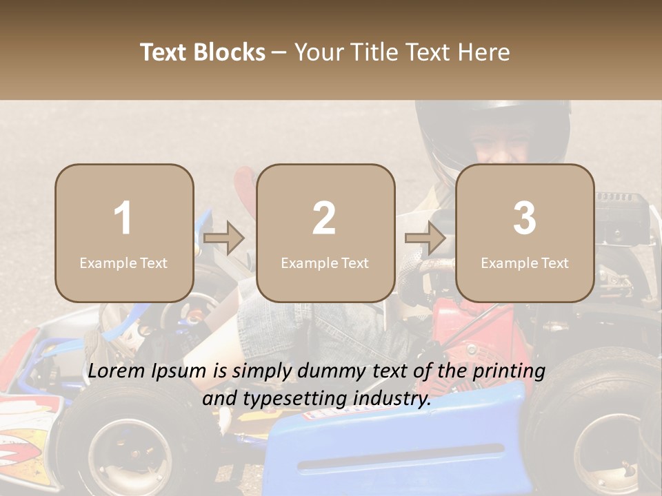 Helmet Ride Child PowerPoint Template