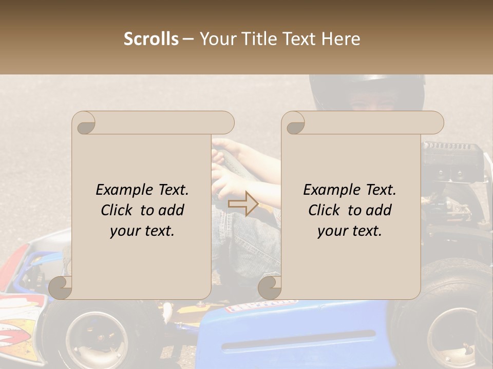 Helmet Ride Child PowerPoint Template