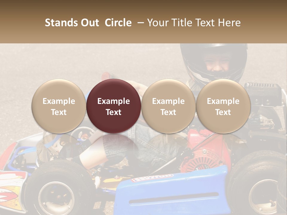 Helmet Ride Child PowerPoint Template