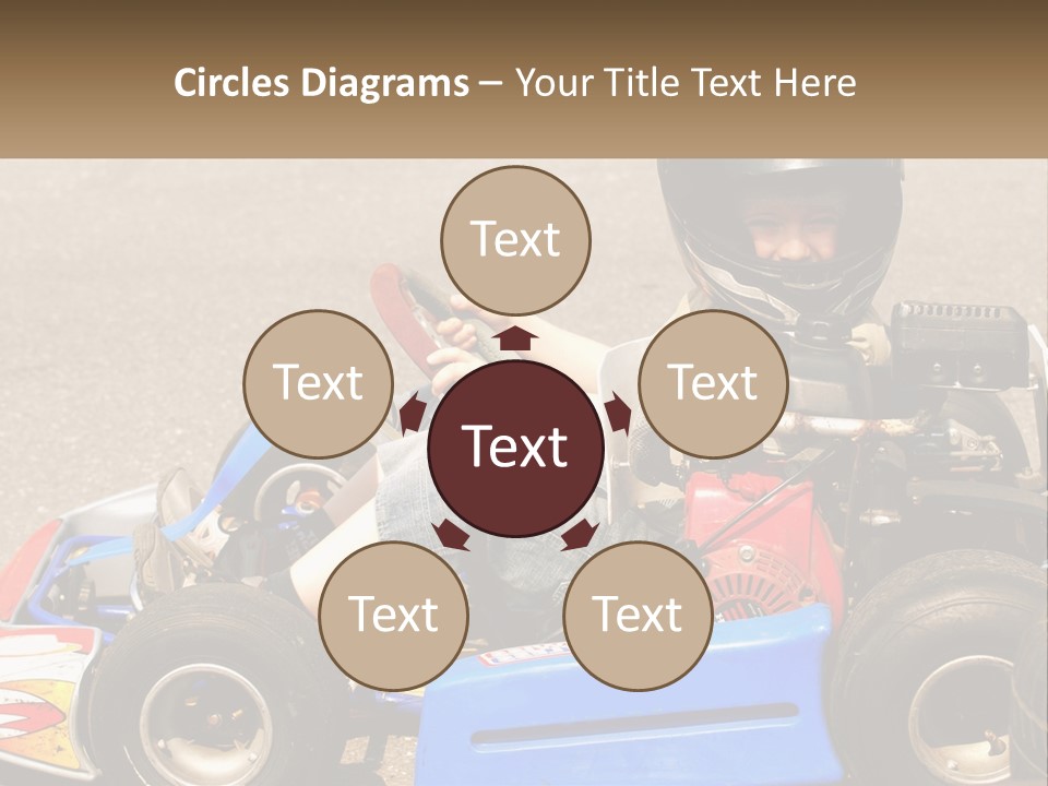 Helmet Ride Child PowerPoint Template