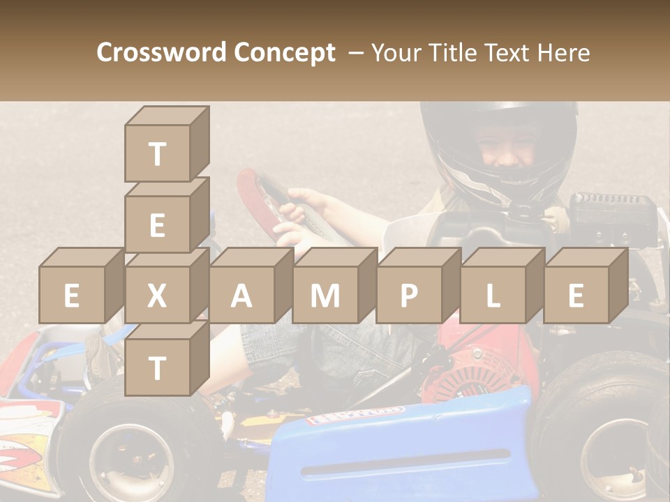 Helmet Ride Child PowerPoint Template