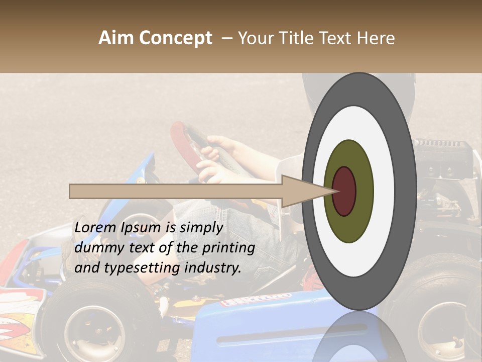 Helmet Ride Child PowerPoint Template