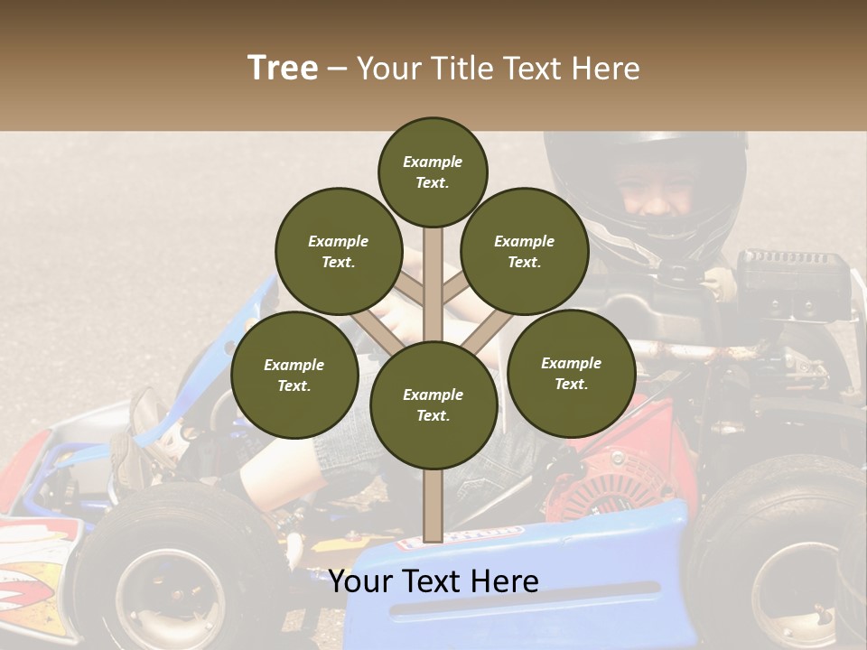 Helmet Ride Child PowerPoint Template