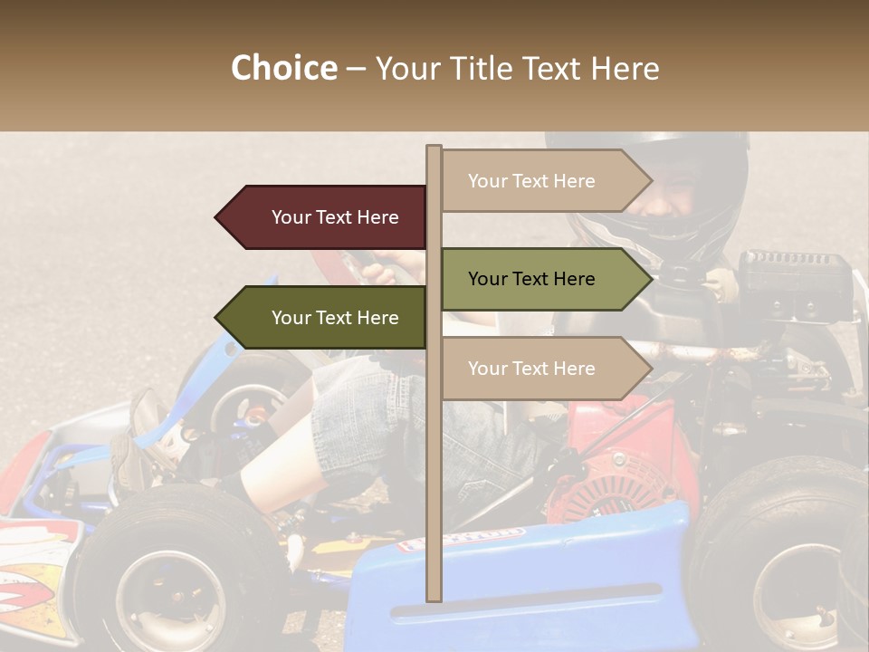 Helmet Ride Child PowerPoint Template