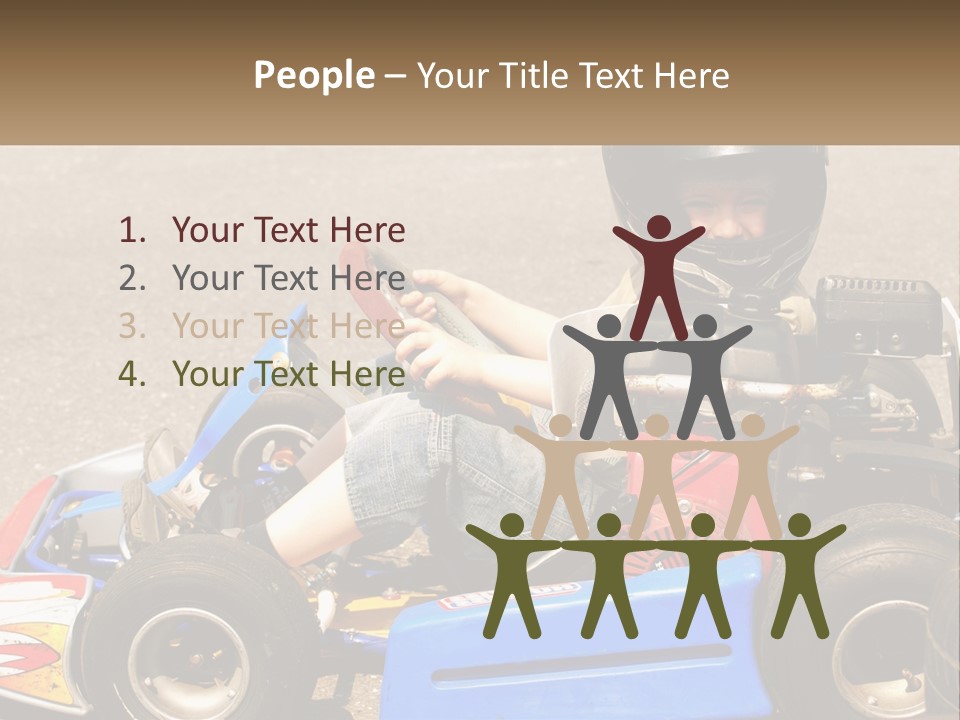 Helmet Ride Child PowerPoint Template