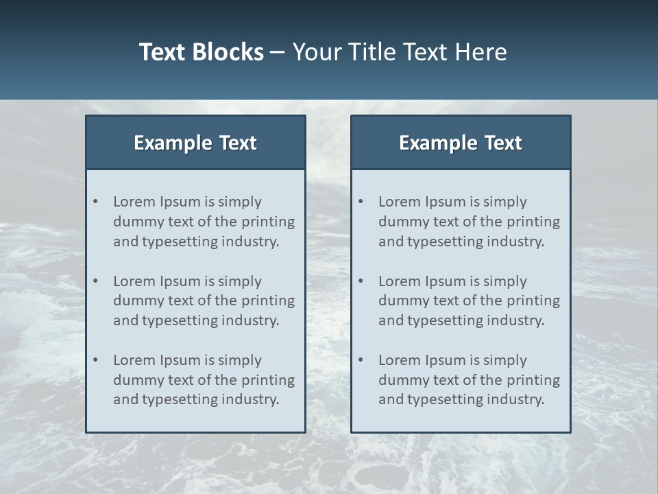 Wet Danger Ocean PowerPoint Template