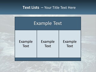 Wet Danger Ocean PowerPoint Template