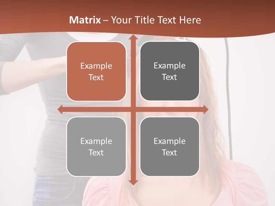 Hair Drying Cheerful PowerPoint Template