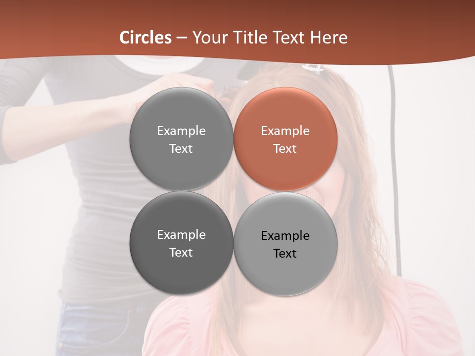 Hair Drying Cheerful PowerPoint Template