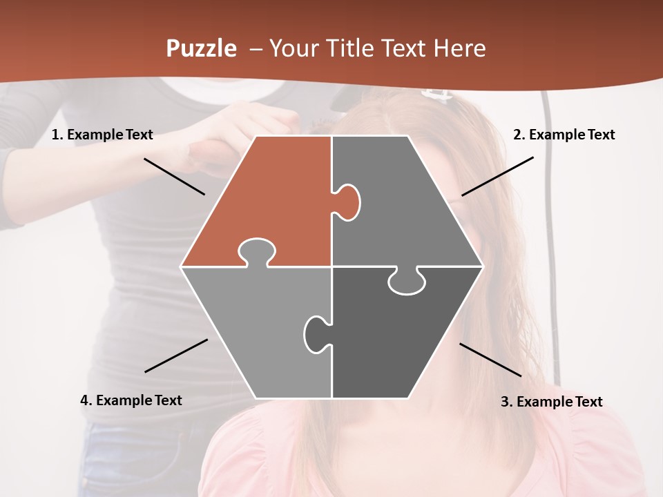 Hair Drying Cheerful PowerPoint Template