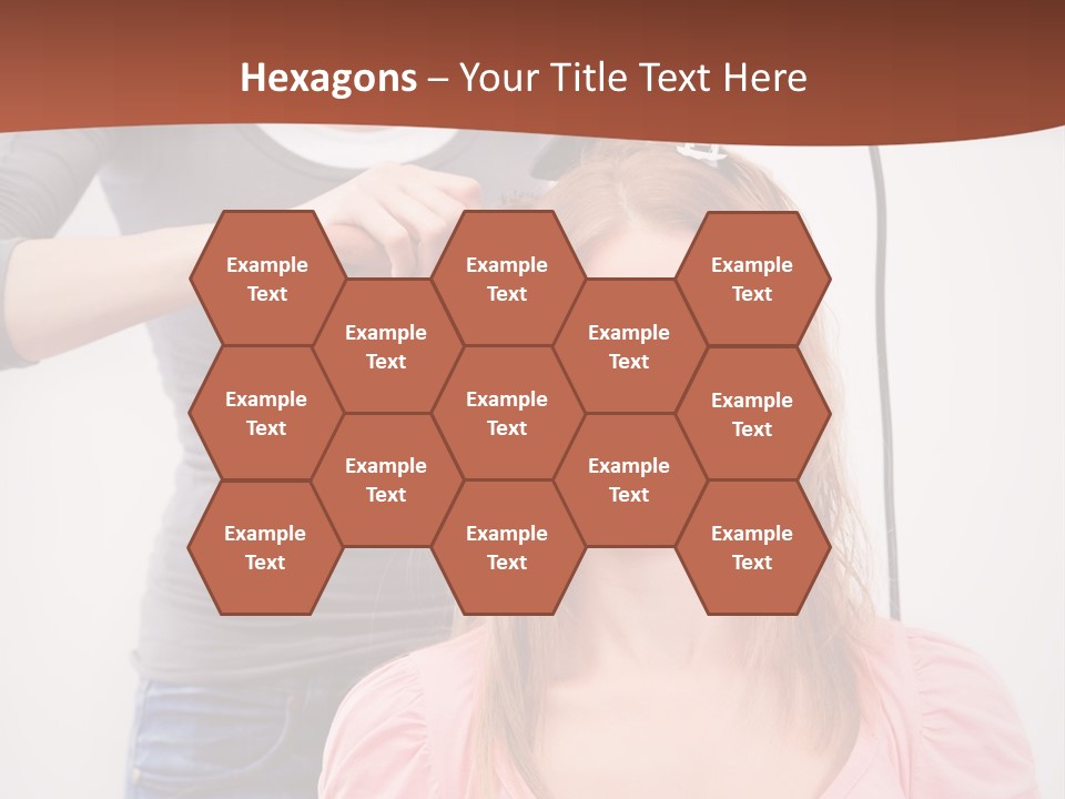 Hair Drying Cheerful PowerPoint Template