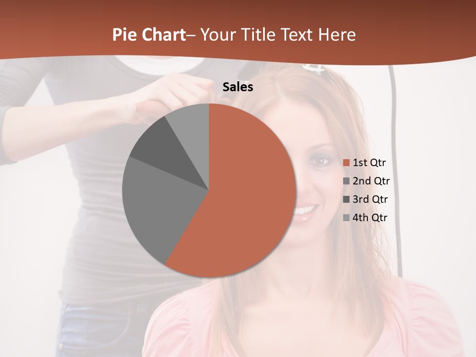 Hair Drying Cheerful PowerPoint Template