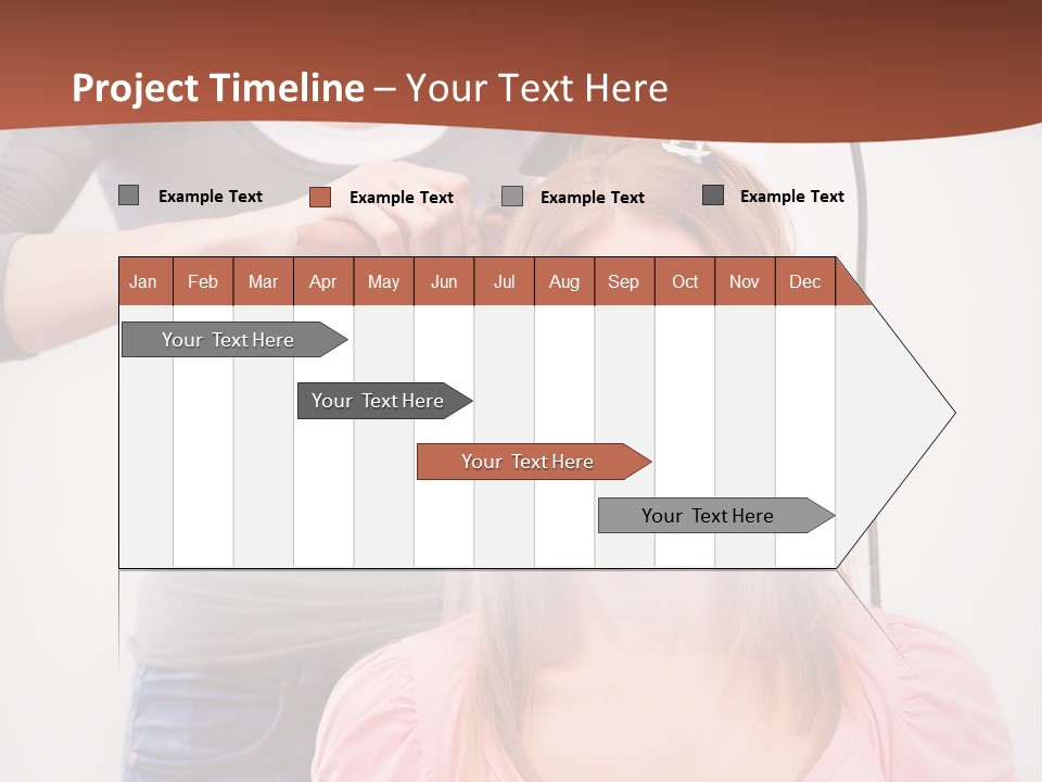 Hair Drying Cheerful PowerPoint Template