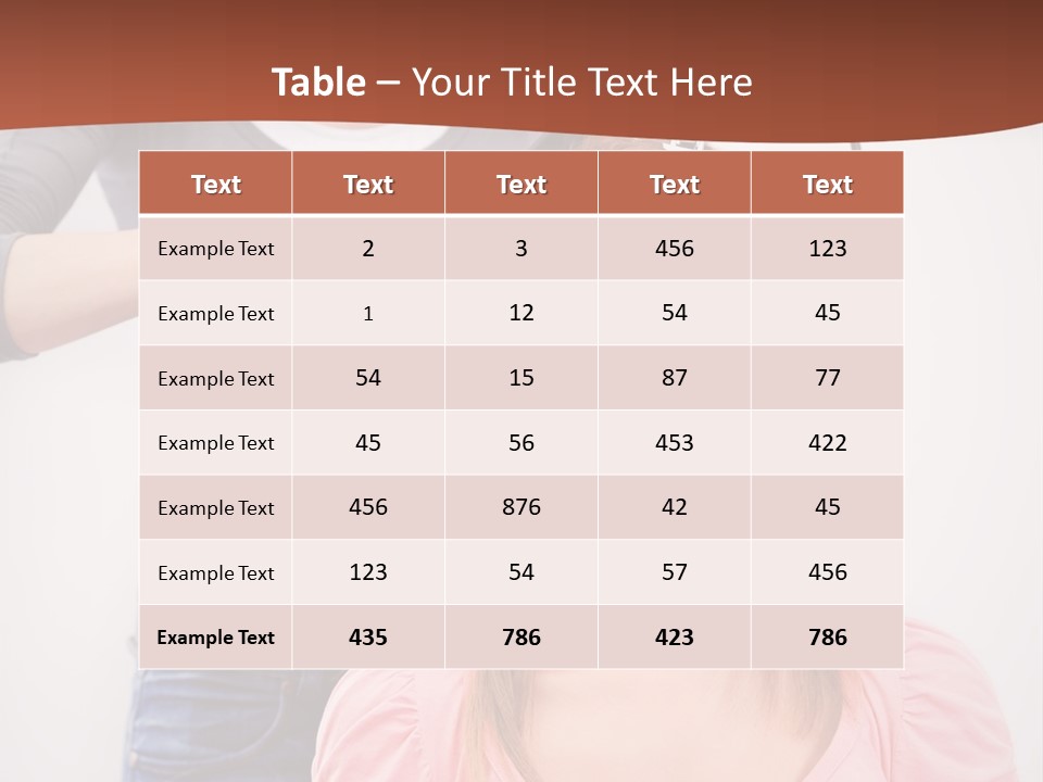 Hair Drying Cheerful PowerPoint Template