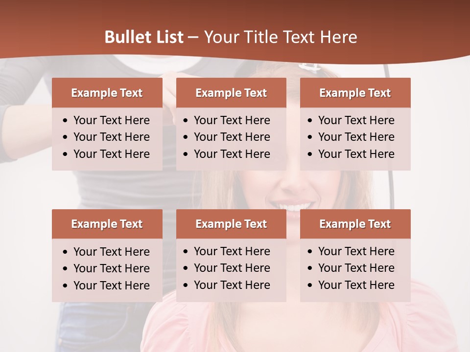 Hair Drying Cheerful PowerPoint Template