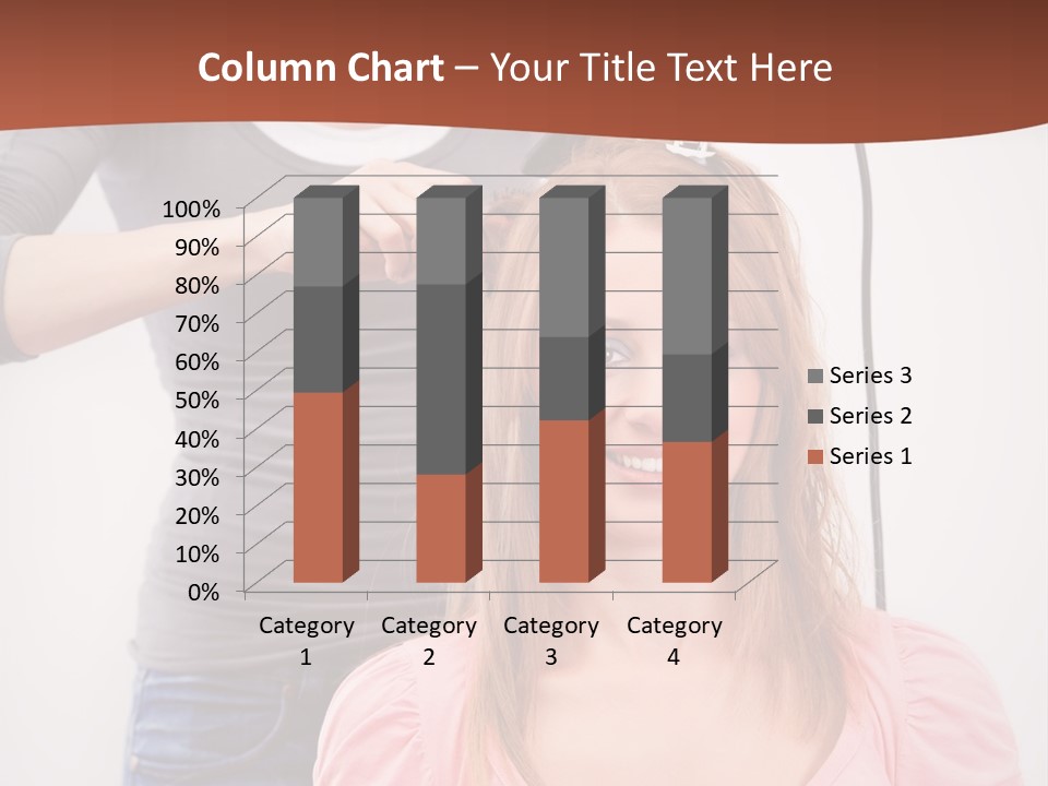 Hair Drying Cheerful PowerPoint Template