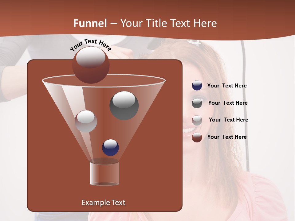 Hair Drying Cheerful PowerPoint Template