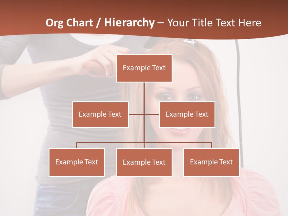 Hair Drying Cheerful PowerPoint Template