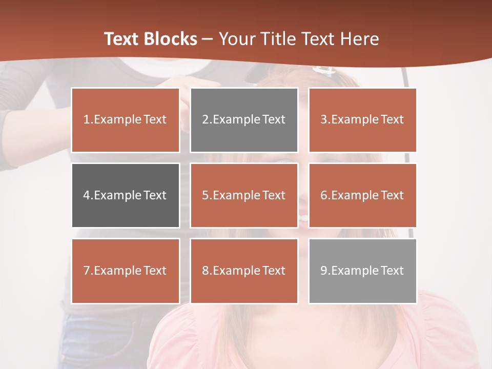 Hair Drying Cheerful PowerPoint Template