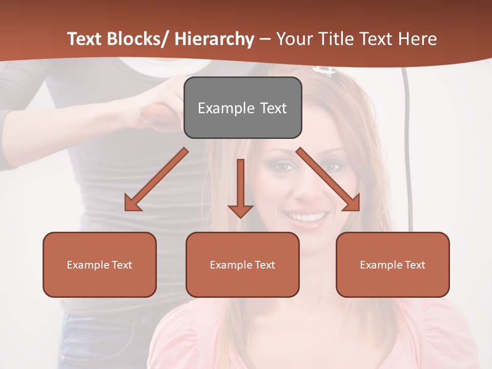 Hair Drying Cheerful PowerPoint Template