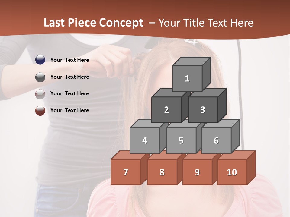 Hair Drying Cheerful PowerPoint Template