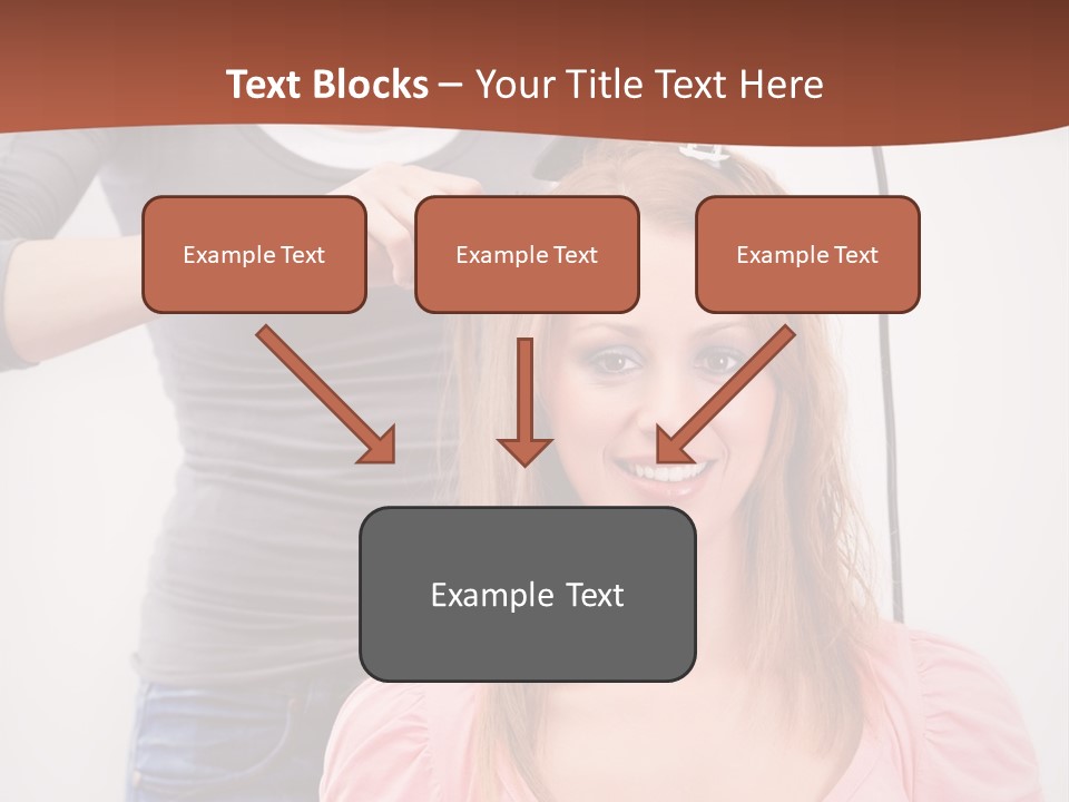 Hair Drying Cheerful PowerPoint Template