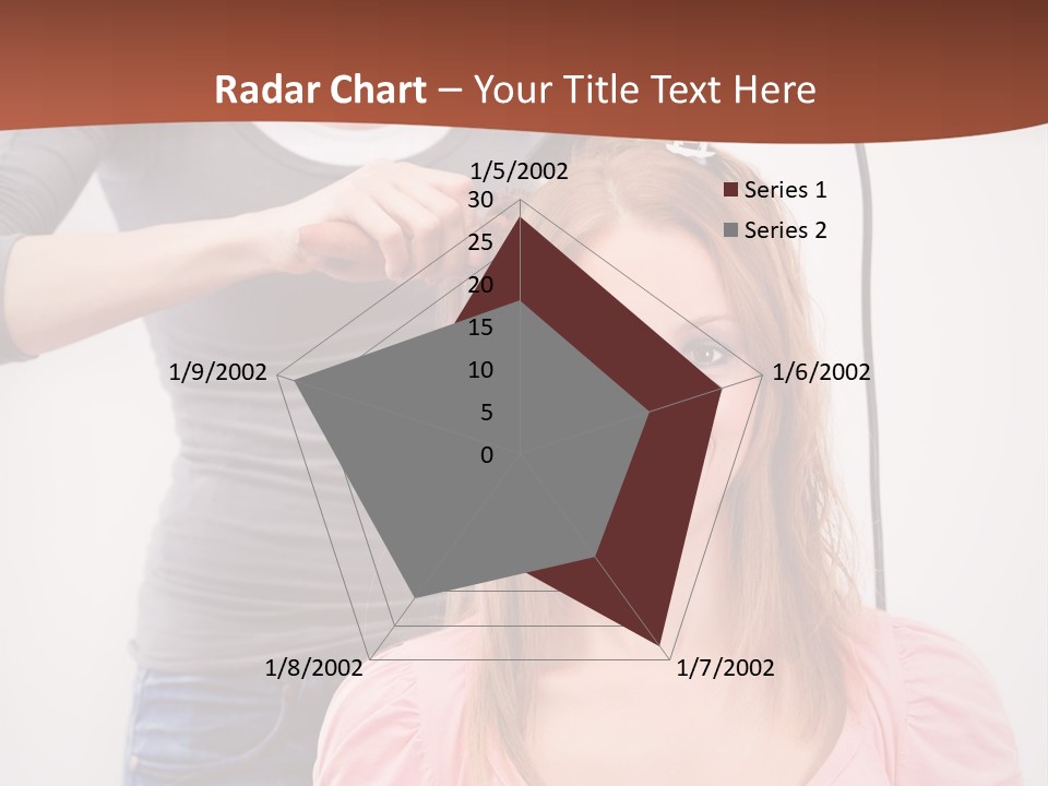 Hair Drying Cheerful PowerPoint Template