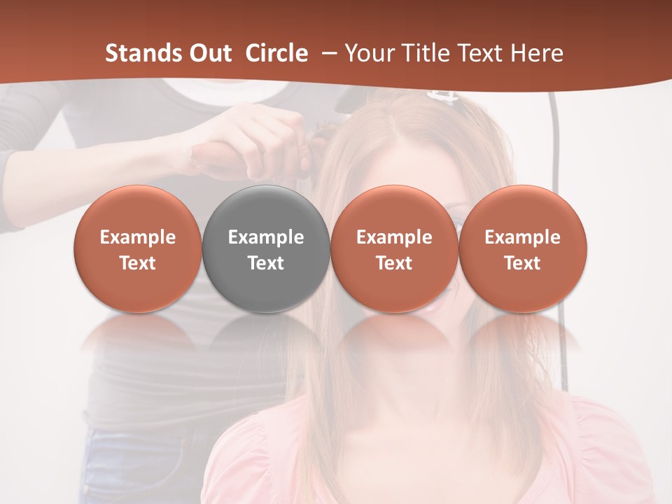 Hair Drying Cheerful PowerPoint Template