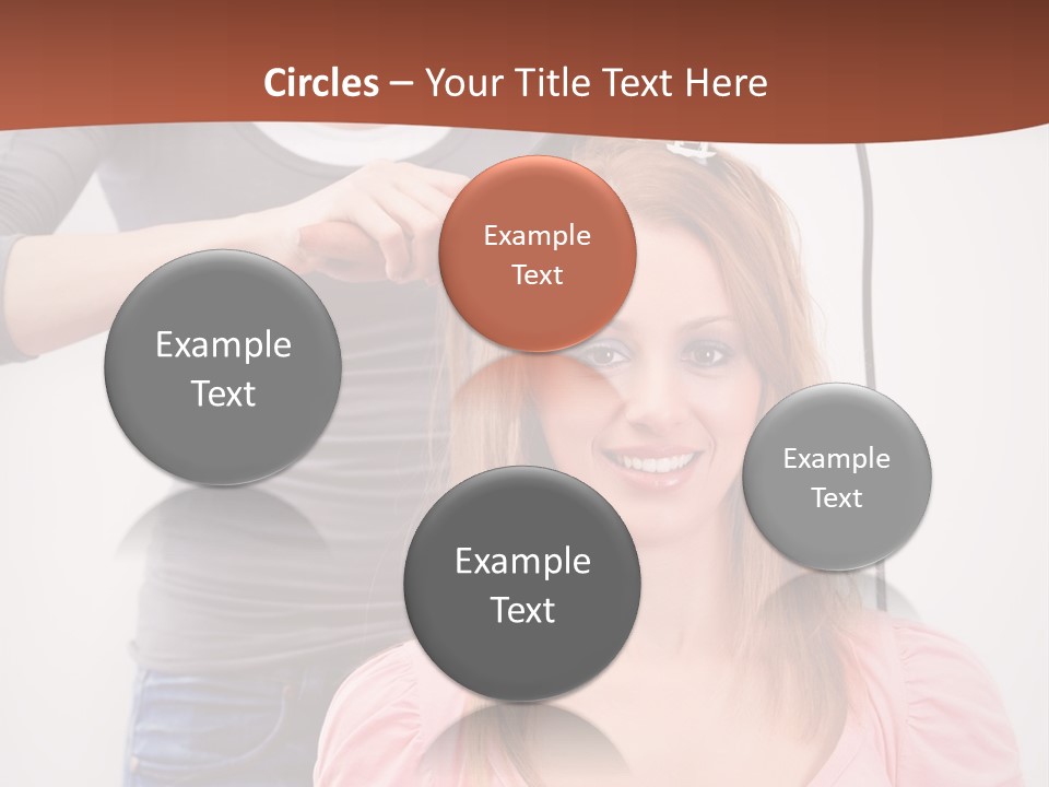 Hair Drying Cheerful PowerPoint Template