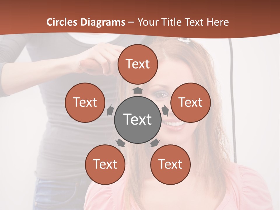 Hair Drying Cheerful PowerPoint Template