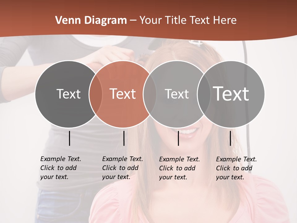 Hair Drying Cheerful PowerPoint Template