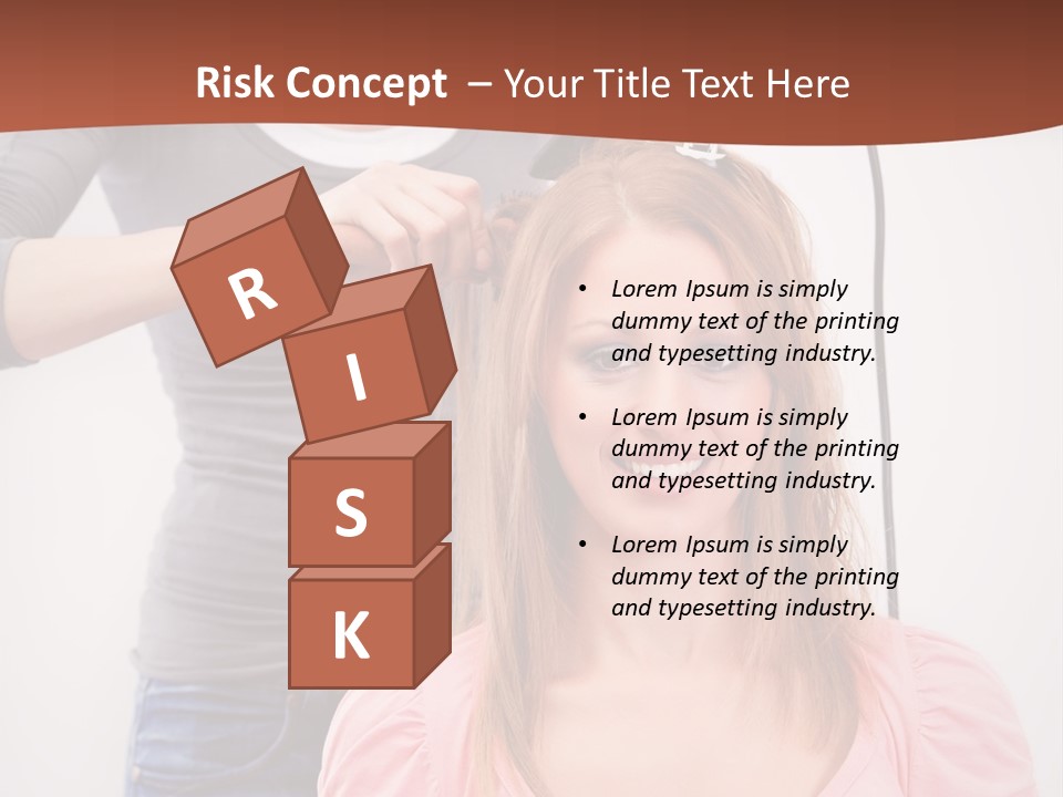 Hair Drying Cheerful PowerPoint Template