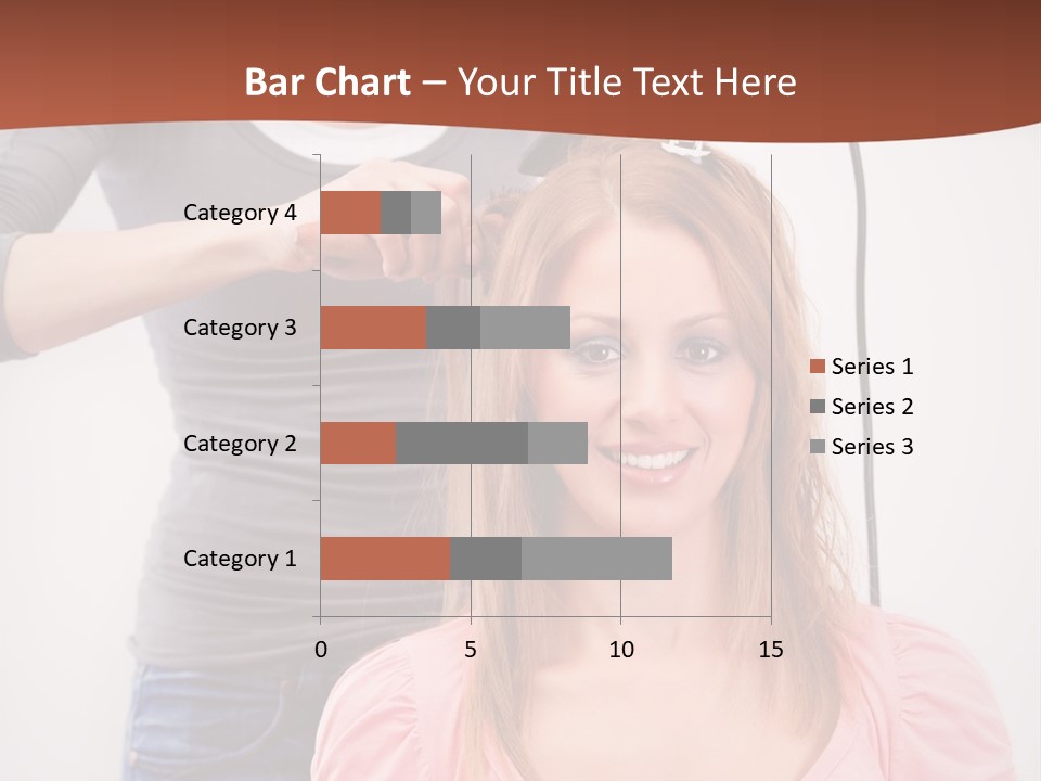 Hair Drying Cheerful PowerPoint Template