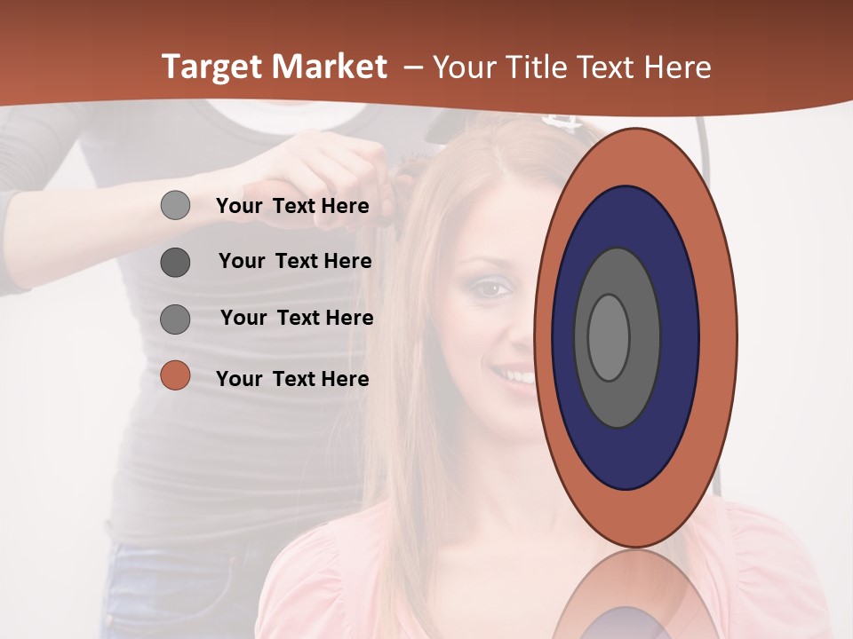 Hair Drying Cheerful PowerPoint Template