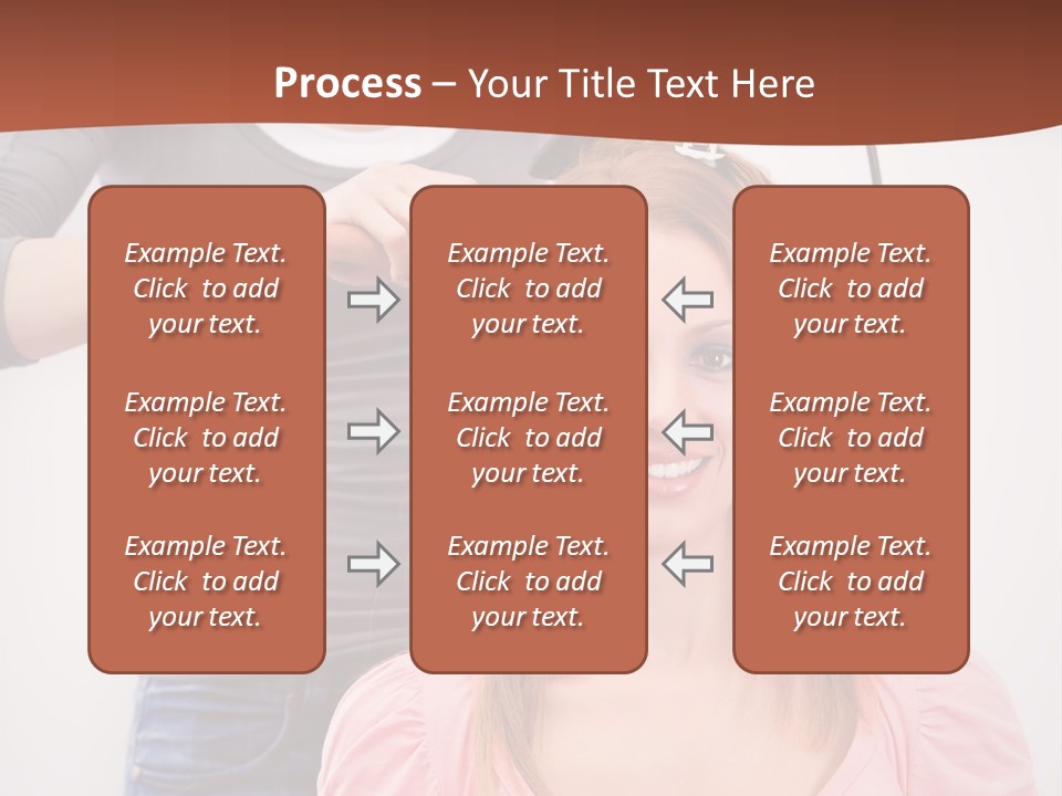 Hair Drying Cheerful PowerPoint Template