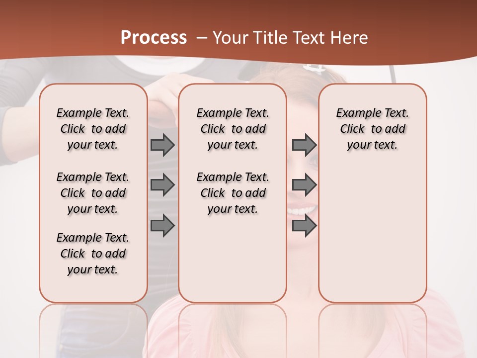 Hair Drying Cheerful PowerPoint Template