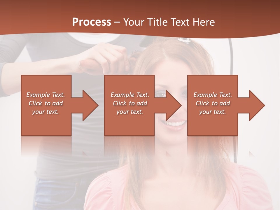 Hair Drying Cheerful PowerPoint Template